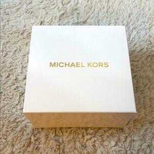 Michael Kors White Gift Box with Gold Logo